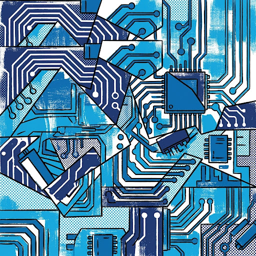 High-tech circuit board representing engineering excellence