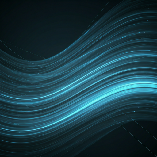 High-tech abstract background featuring glowing blue data streams representing cloud infrastructure