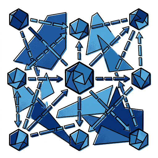 Abstract neural network representing the intelligent systems era